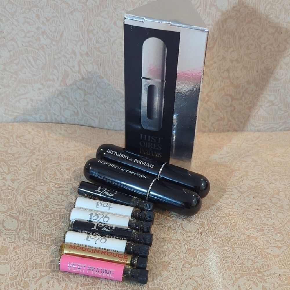 Histoires de Parfumes Sample Set And Refillable Empty Purse Sprays